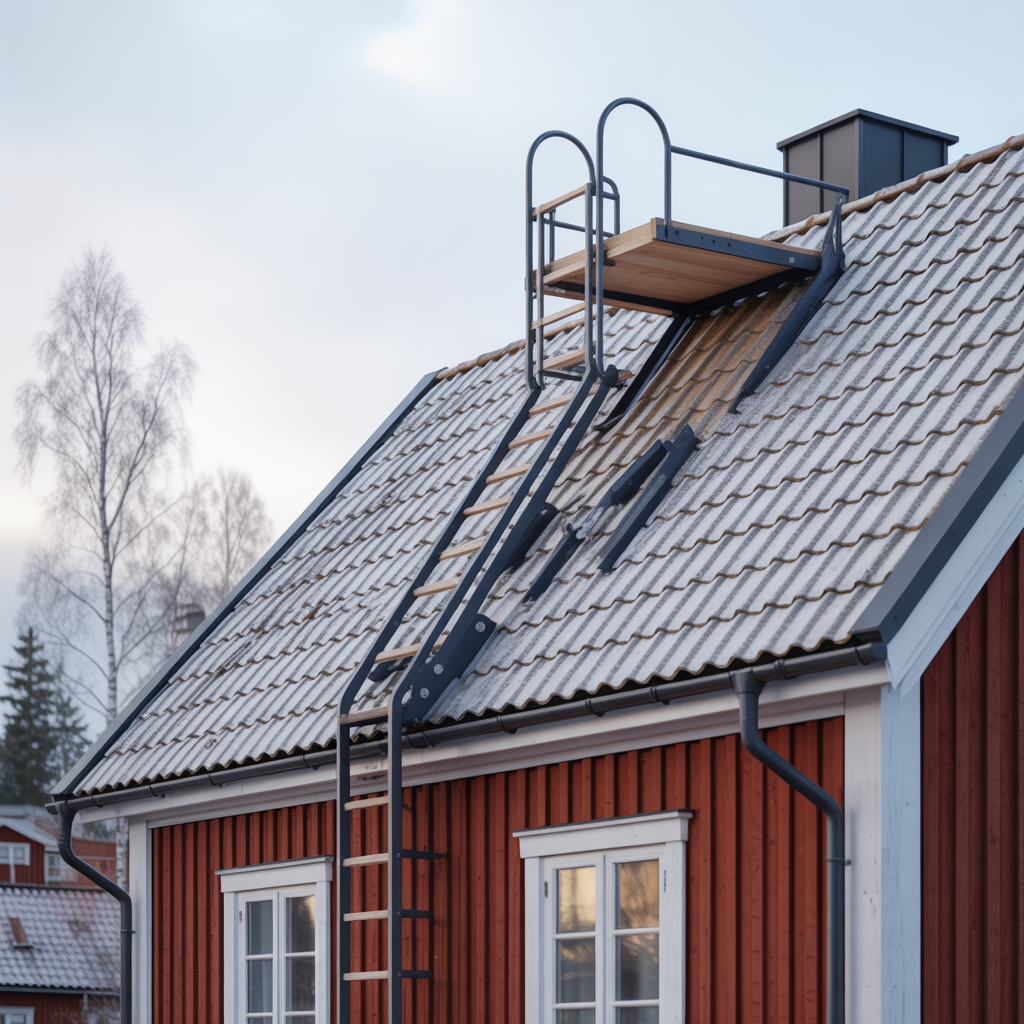 takstegar och glidskydd krav montering och kostnad