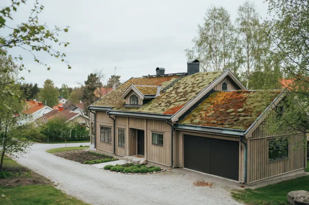 sedumtak p villa f rdelar krav p lutning och vad du b r t nka p f re installation